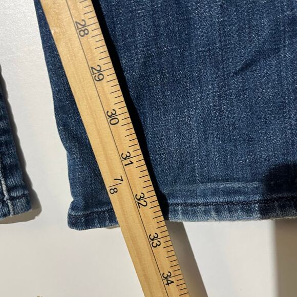 7 For All Mankind Relaxed Fit Straight Leg Distressed Blue Jeans Men’s Size‎ 33 - Picture 6 of 7